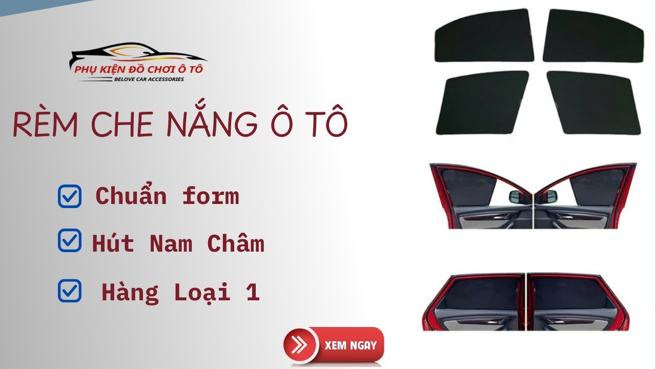 Rèm Che Nắng Ô Tô Thông Minh Được Thiết Kế Riêng Cho Xe 4,5,7 Chỗ