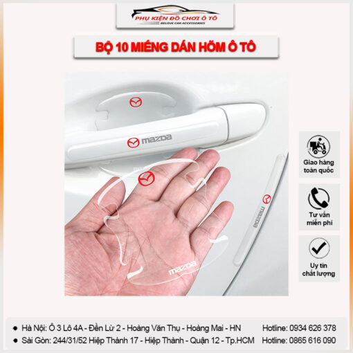 bộ 10 miếng dán hõm ô tô
