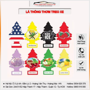 Lá thông thơm treo xe