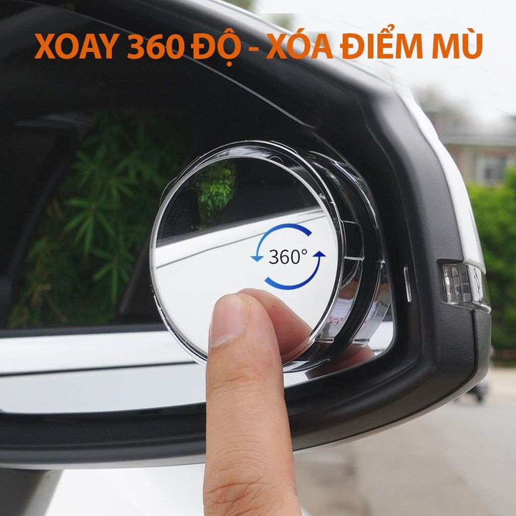Gương cầu lồi ô tô cao cấp, kính lồi xóa điểm mù khi lái xe