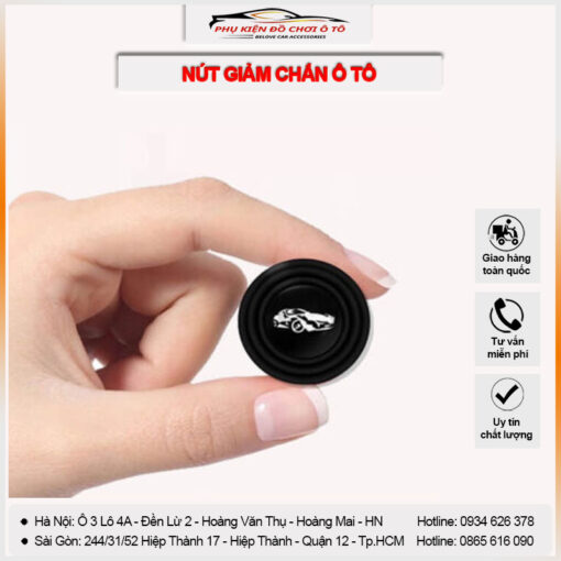 Nút giảm chấn cửa ô tô in logo hãng xe