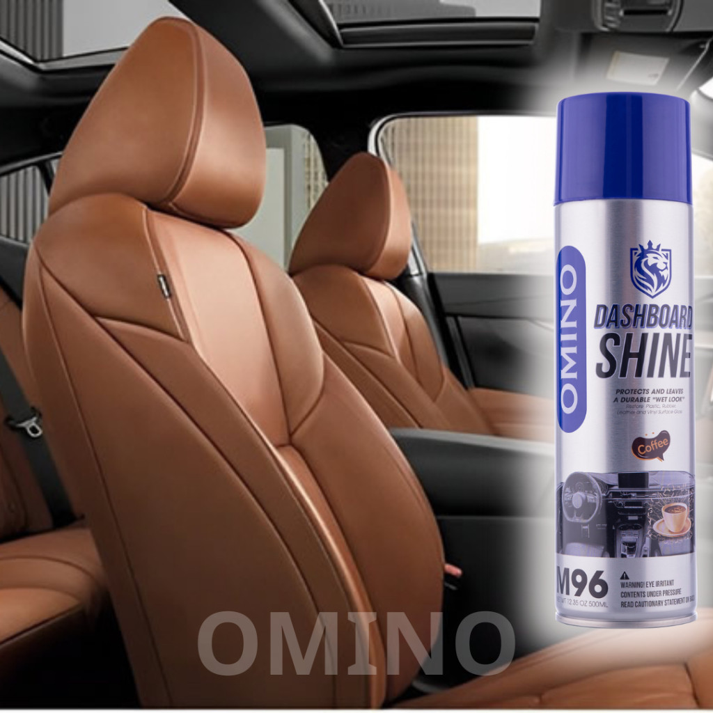 Xịt Dưỡng Bóng Nội Thất, Ghế Da Ô Tô Hương Cafe OMINO M96 500ml