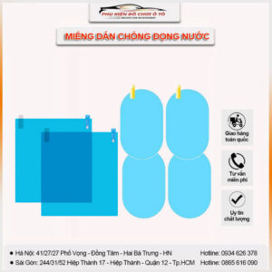tấm dán gương kính chống đọng nước mưa ô tô