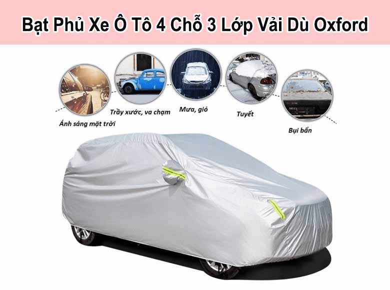 Bạt Phủ Xe Ô Tô 4 Chỗ