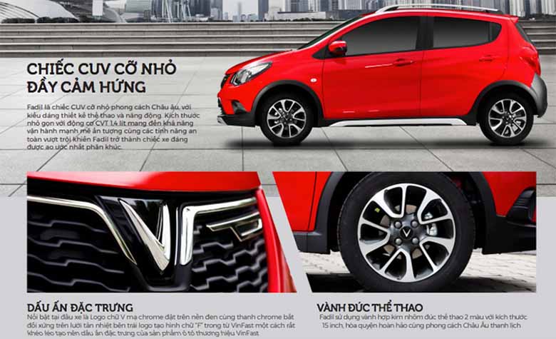Kích thước VinFast Fadil: Nhỏ gọn, linh hoạt, hoàn hảo cho đô thị