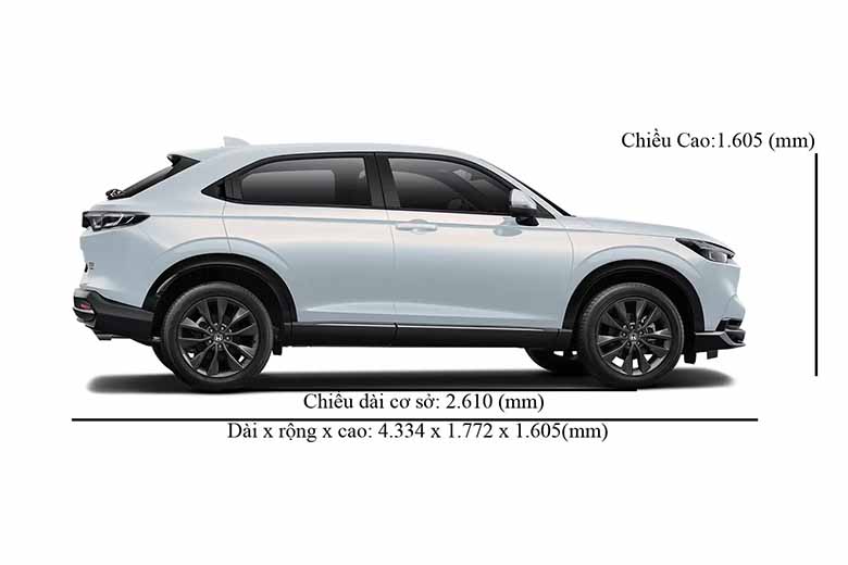 Kích thước Honda HR-V: Không gian linh hoạt, đáp ứng mọi nhu cầu của bạn