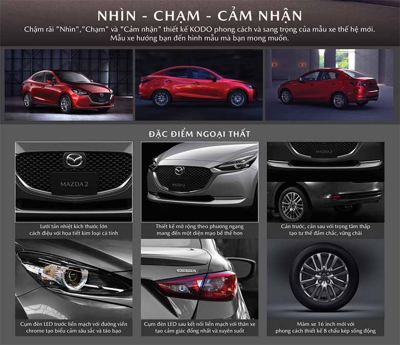 Kích thước xe Mazda 2: Kích thước hoàn hảo cho gia đình nhỏ