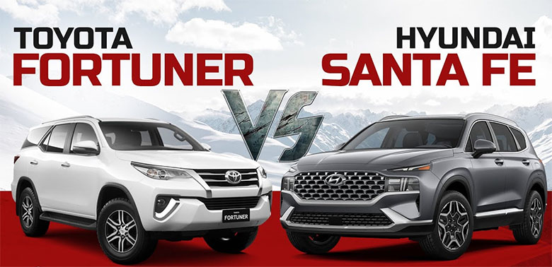 So sánh kích thước Santafe 2024 với đối thủ
