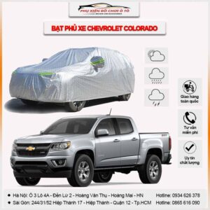 Bạt phủ xe Chevrolet Colorado 3 lớp vải dù Oxford