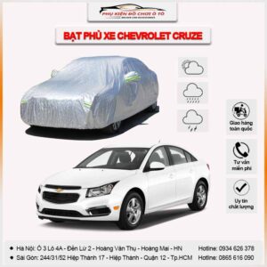 Bạt phủ xe Chevrolet Cruze 3 lớp vải dù Oxford
