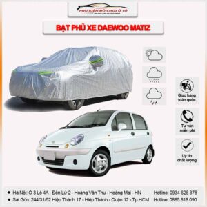 Bạt phủ xe Daewoo Matiz 3 lớp vải dù Oxford
