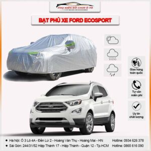 Bạt phủ xe Ford Ecosport 3 lớp vải dù Oxford