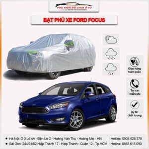 Bạt phủ xe Ford Focus 3 lớp vải dù Oxford
