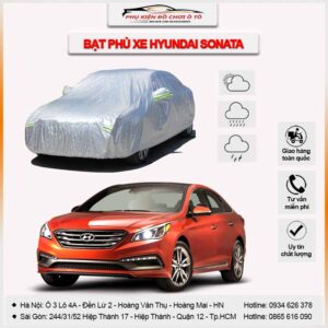 Bạt phủ xe Hyundai Sonata 3 lớp vải dù Oxford