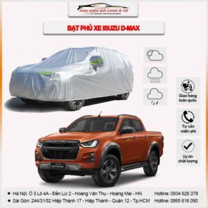 Bạt phủ xe Isuzu Dmax 3 lớp vải dù Oxford