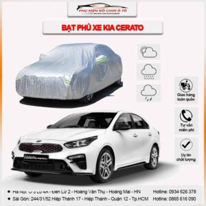 Bạt phủ xe ô tô Kia Cerato 3 lớp vải dù Oxford