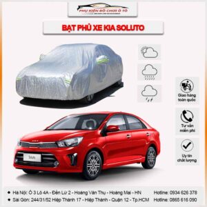 Bạt phủ xe ô tô Kia Soluto 3 lớp vải dù Oxford