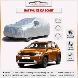 Bạt phủ xe ô tô Kia Sonet 5 chỗ 3 lớp vải dù Oxford