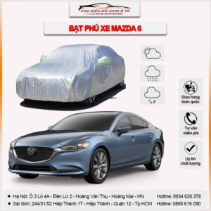 Bạt phủ xe Mazda 6 3 lớp vải dù Oxford
