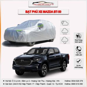 Bạt phủ xe Mazda BT50 lớp vải dù Oxford