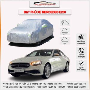 Bạt phủ xe Mercedes E200 3 lớp vải dù Oxford