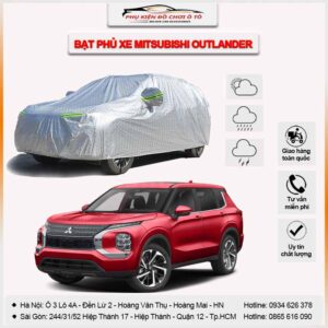 Bạt phủ xe Mitsubishi Outlander 3 lớp vải dù Oxford