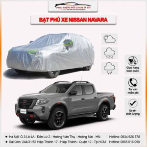 Bạt phủ xe Nissan Navara 3 lớp vải dù Oxford
