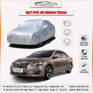 Bạt phủ xe Nissan Teana 3 lớp vải dù Oxford