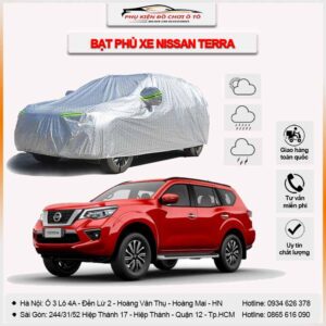 Bạt phủ xe Nissan Terra 3 lớp vải dù Oxford