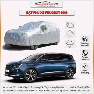 Bạt phủ xe Peugeot 5008 3 lớp vải dù Oxford