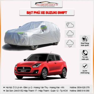 Bạt phủ xe Suzuki Swift 3 lớp vải dù Oxford