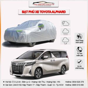 Bạt phủ xe Toyota Alphard 3 lớp vải dù Oxford