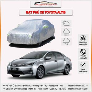 Bạt phủ xe Toyota Altis 3 lớp vải dù Oxford