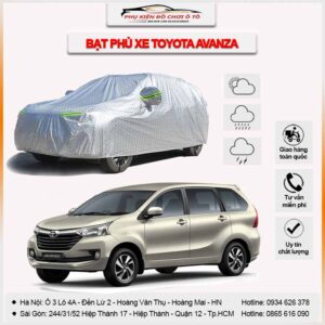 Bạt phủ xe Toyota Avanza 3 lớp vải dù Oxford