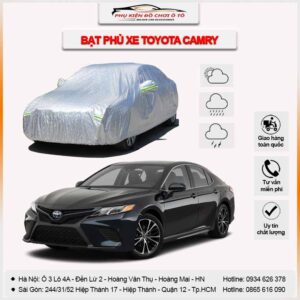 Bạt phủ xe Toyota Camry 3 lớp vải dù Oxford