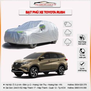 Bạt phủ xe Toyota Rush 3 lớp vải dù Oxford