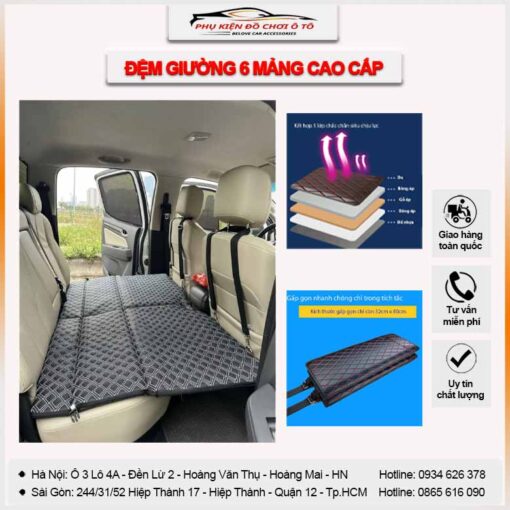 Đệm Giường Treo Xe Ô Tô 6 Mảnh