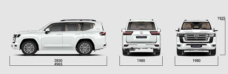 Kích Thước Xe Toyota Land Cruiser: Những Đặc Điểm Nổi Bật