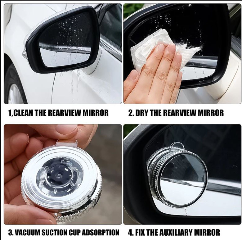 Gương Cầu Lồi Xoay 360 Mini