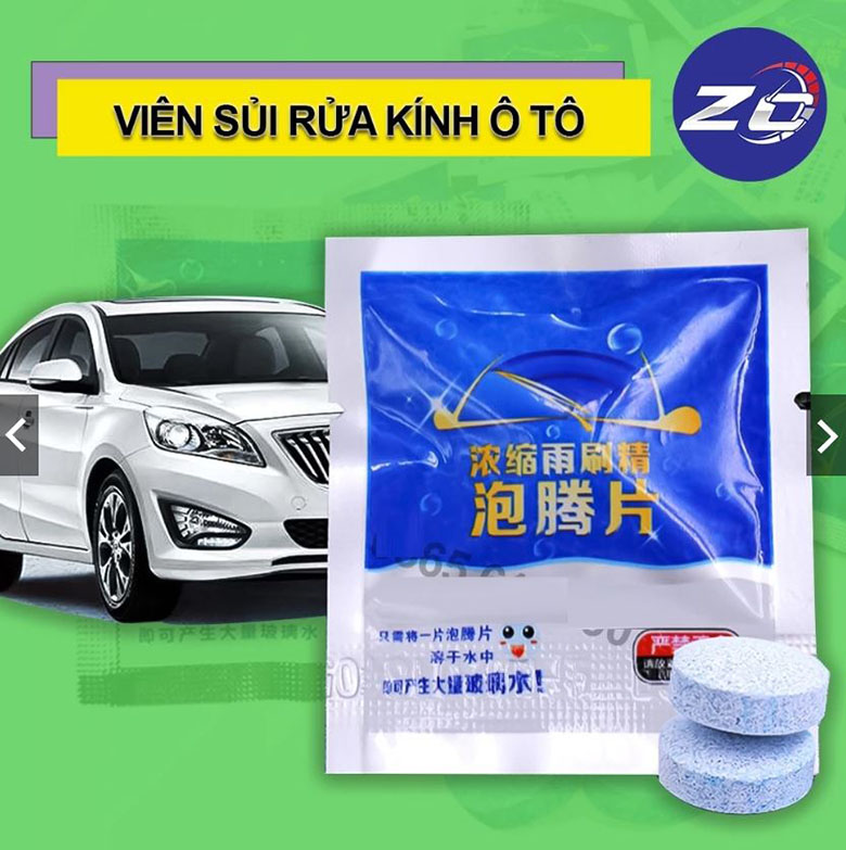 viên sủi rửa kính ô tô