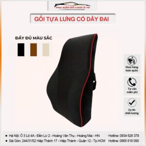 gối tựa lưng có dây đai