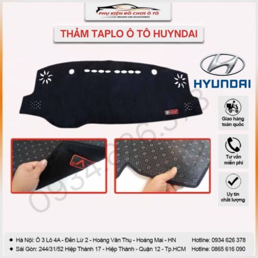 Thảm taplo ô tô Huyndai