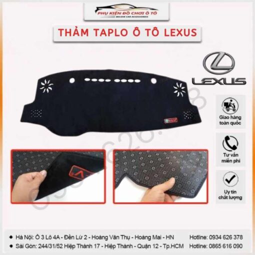 thảm taplo ô tô Lexus