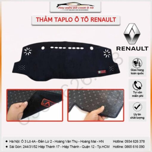 thảm taplo ô tô Renault
