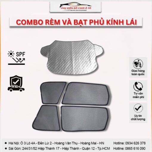 COMBO RÈM VÀ BẠT PHỦ KÍNH LÁI