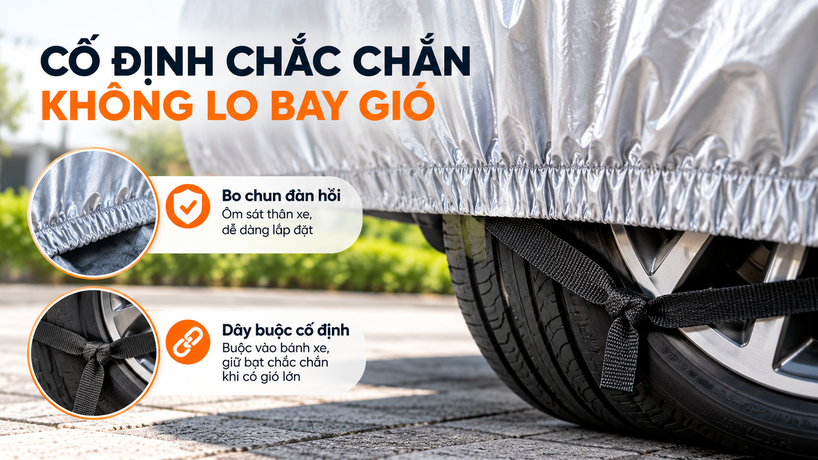 Bạt phủ ô tô sử dụng trong nhiều điều kiện thời tiết